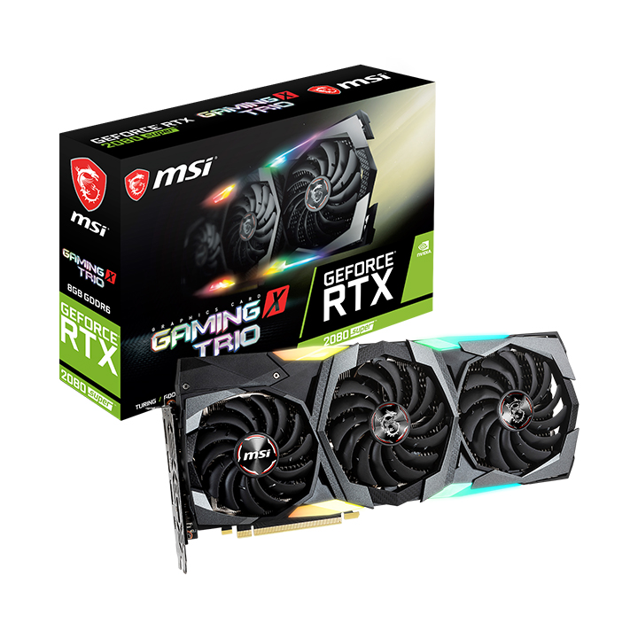 Card màn hình MSI GeForce RTX 2080 Super GAMING X TRIO