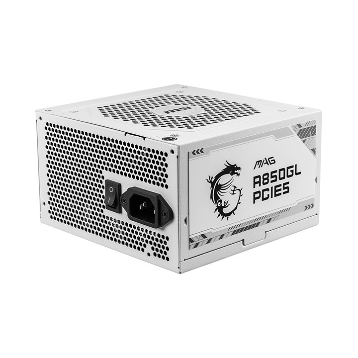 Nguồn MSI MAG A850GL PCIE5 White 850W Gold Full modular