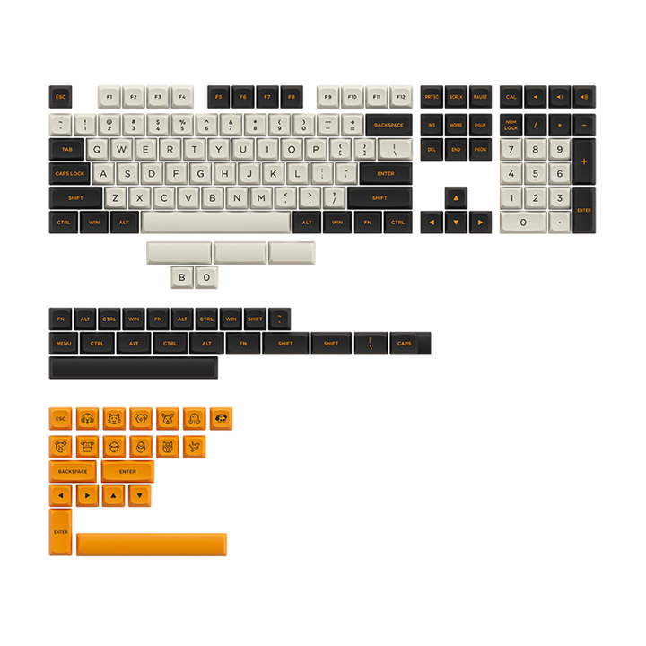 AKKO Keycap set – Carbon Retro (155 nút)