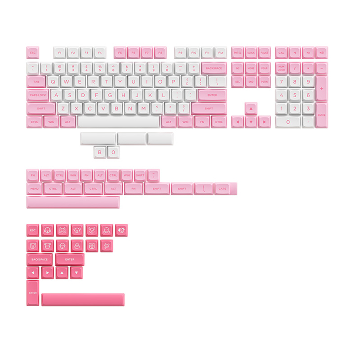 AKKO Keycap set – Prunus Lannesiana (155 nút)