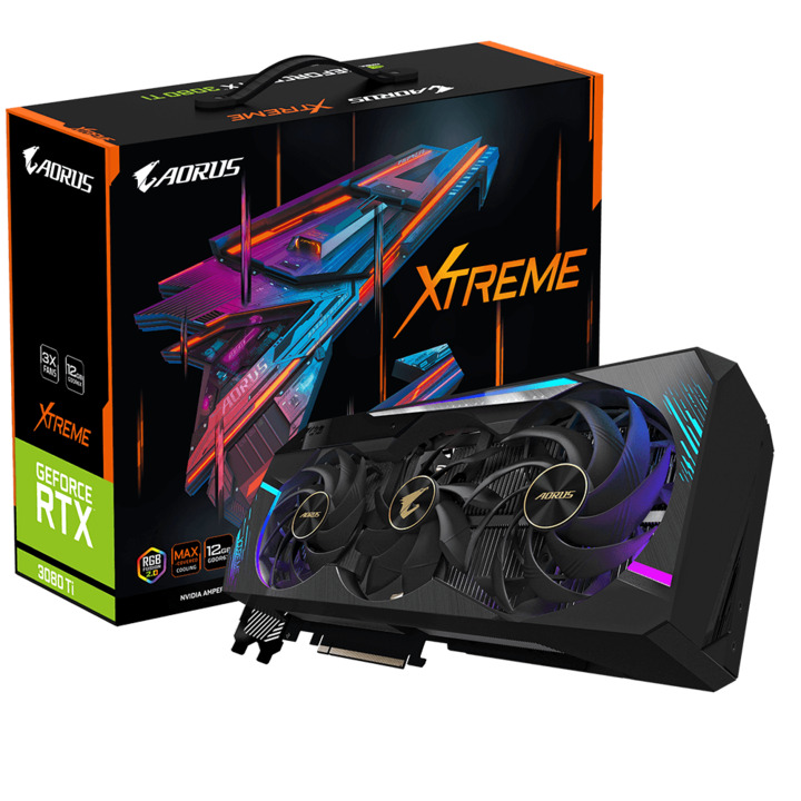 Card màn hình Gigabyte AORUS GeForce RTX™ 3080 Ti XTREME 12G GV-N308TAORUS X-12GD