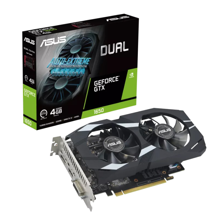 Card màn hình ASUS Dual GeForce® GTX 1650 4GB GDDR6 EVO (DUAL-GTX1650-4GD6-P-EVO)