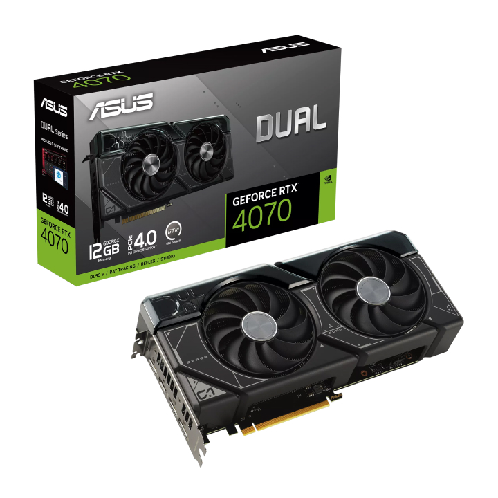 Card màn hình ASUS Dual GeForce RTX™ 4070 12GB GDDR6X (DUAL-RTX4070-12G)