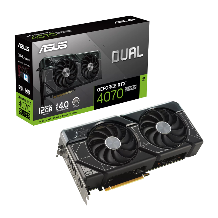 Card màn hình ASUS Dual GeForce RTX™ 4070 SUPER 12GB GDDR6X (DUAL-RTX4070S-12G)