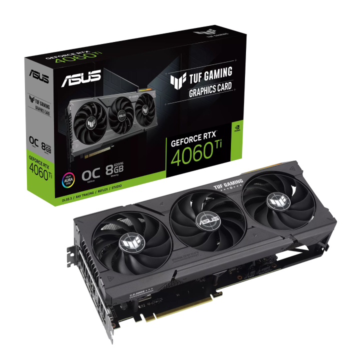 Card màn hình ASUS TUF Gaming GeForce RTX™ 4060 Ti 8GB GDDR6 OC Edition (TUF-RTX4060TI-O8G-GAMING)