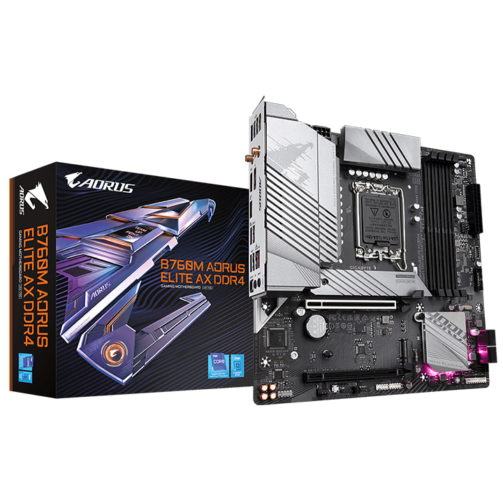 Mainboard Gigabyte B760M AORUS ELITE AX DDR4 (Intel)