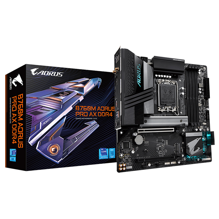 Mainboard Gigabyte B760M AORUS PRO AX DDR4 (Intel)