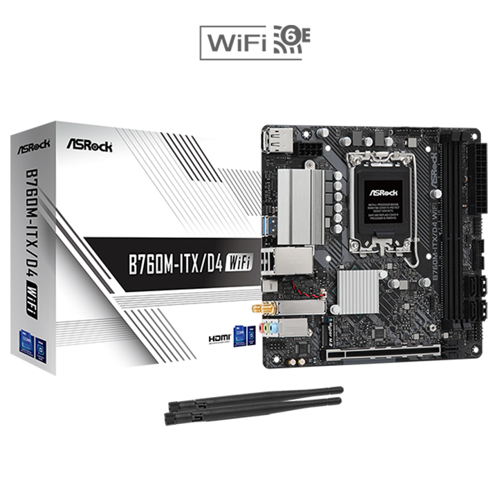 Mainboard ASRock B760M-ITX/D4 WIFI (Intel)