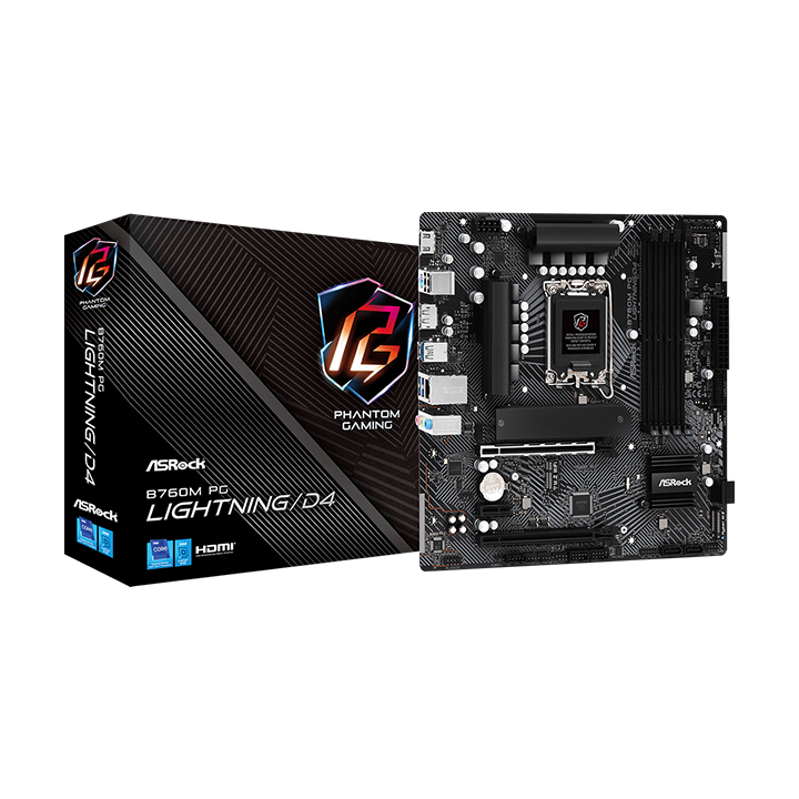 Mainboard ASRock B760M PG Lightning/D4 (Intel)