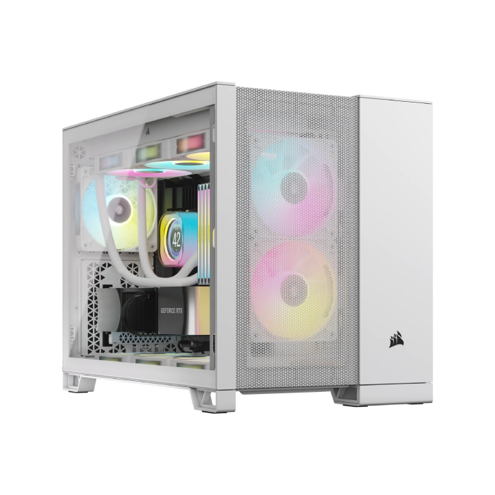 Case Corsair 2500D Airflow Tempered Glass Mid-Tower White CC-9011264-WW