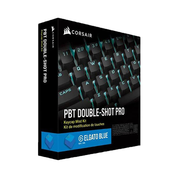 Bộ nút thay thế Corsair Keycap PBT Double-Shot PRO ELGATO Blue CH-9911030-NA