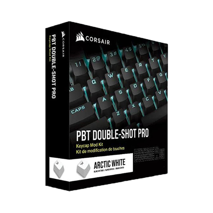 Bộ nút thay thế Corsair Keycap PBT Double-Shot PRO Arctic White CH-9911040-NA