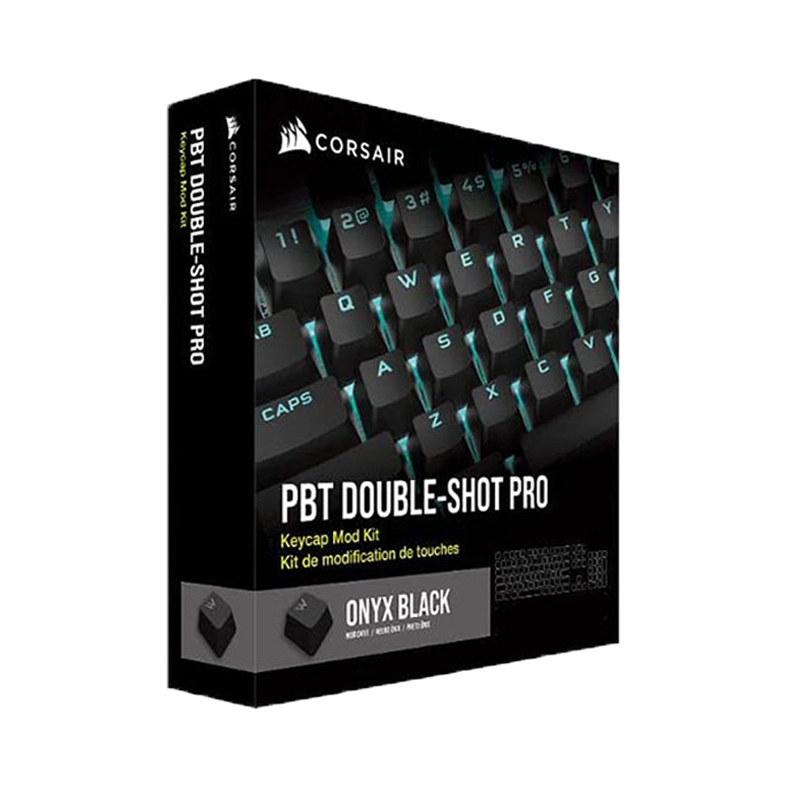 Bộ nút thay thế Corsair Keycap PBT Double-Shot PRO Onyx Black CH-9911060-NA