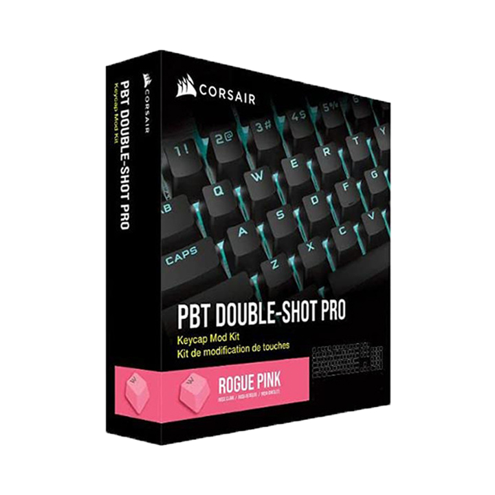 Bộ nút thay thế Corsair Keycap PBT Double-Shot PRO TBD Pink CH-9911070-NA