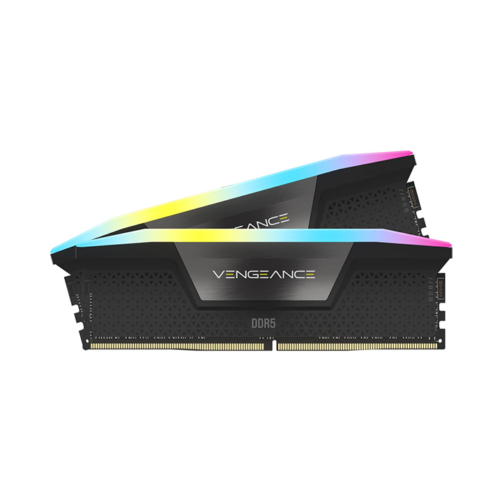 KIT Ram Corsair VENGEANCE RGB 32GB (2x16GB) DDR5 6000MHz CL36 Black CMH32GX5M2E6000C36