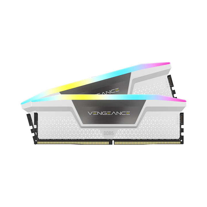 KIT Ram Corsair VENGEANCE RGB 32GB (2x16GB) DDR5 6000MHz CL36 White CMH32GX5M2E6000C36W