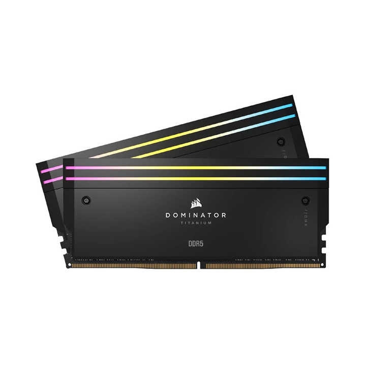 KIT Ram Corsair DOMINATOR TITANIUM RGB 32GB (2x16GB) DDR5 6000MHz CL30 Black CMP32GX5M2B6000C30