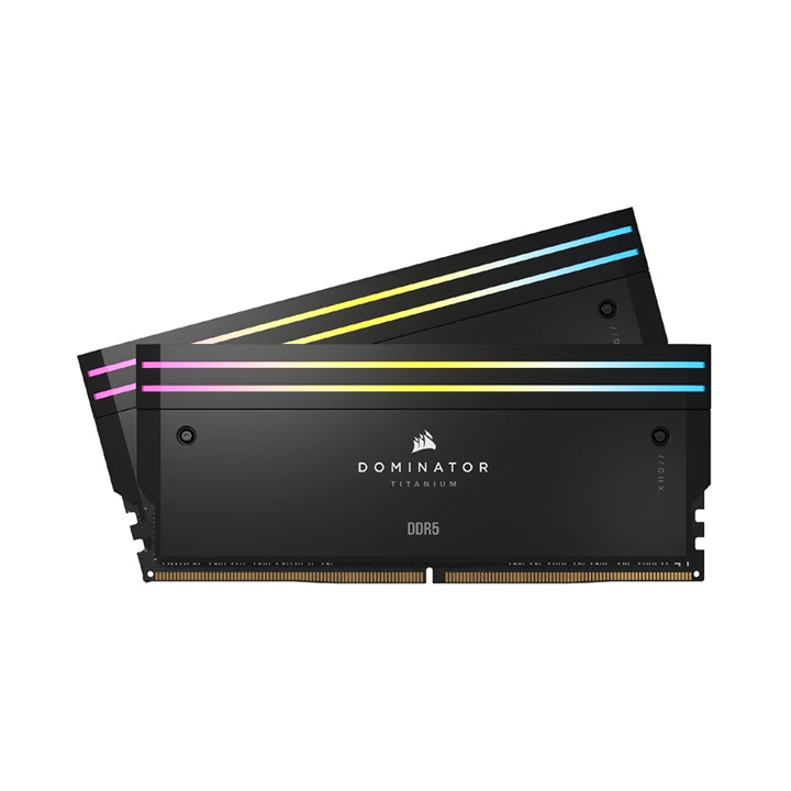 KIT Ram Corsair DOMINATOR TITANIUM RGB 32GB (2x16GB) DDR5 6400MHz CL32 Black CMP32GX5M2B6400C32