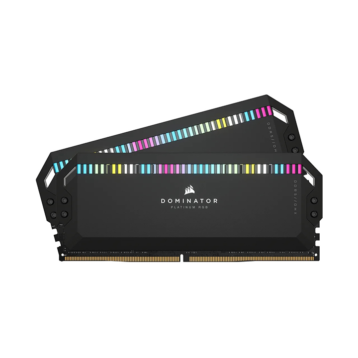 KIT Ram Corsair DOMINATOR PLATINUM RGB 64GB (2x32GB) DDR5 6000MHz CL40 Black CMT64GX5M2B6000C40