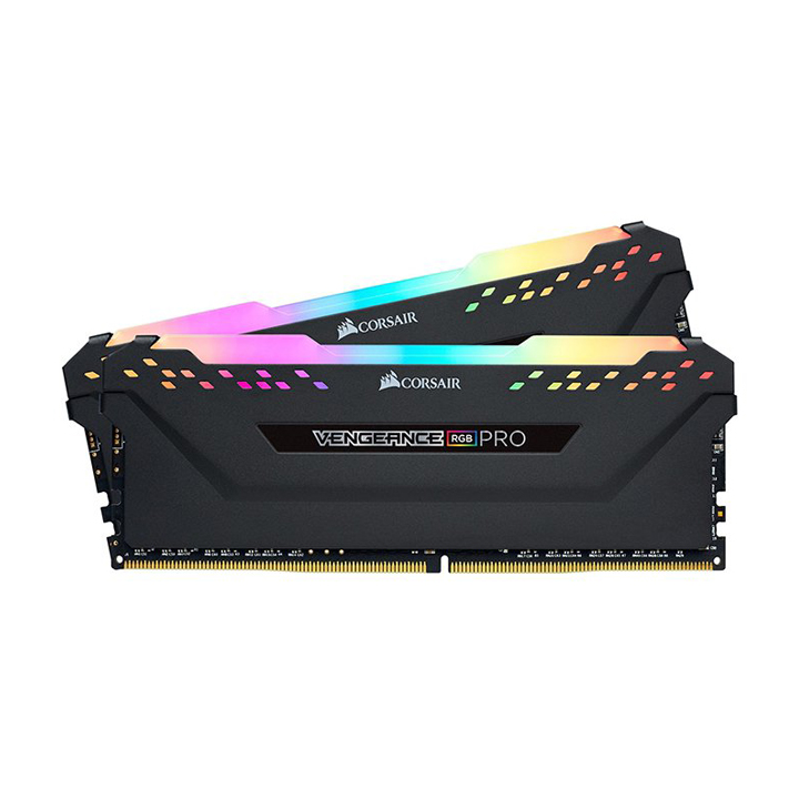 KIT Ram Corsair Vengeance Pro RGB Black 16GB (2x8GB) DDR4 3200Mhz CMW16GX4M2C3200C16