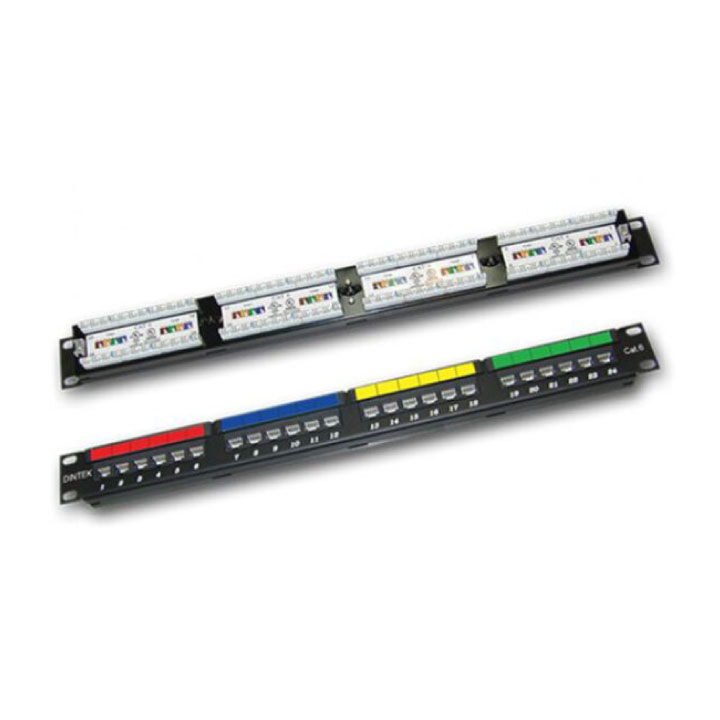 Thanh phối cáp Cat.6 24 Port 19 inch DINTEK 1402-04011 (Patch Panel)