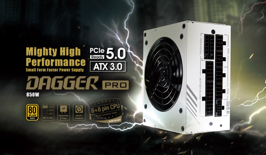 Nguồn máy tính FSP Dagger Pro 850 Gen 5 80 Plus Gold White