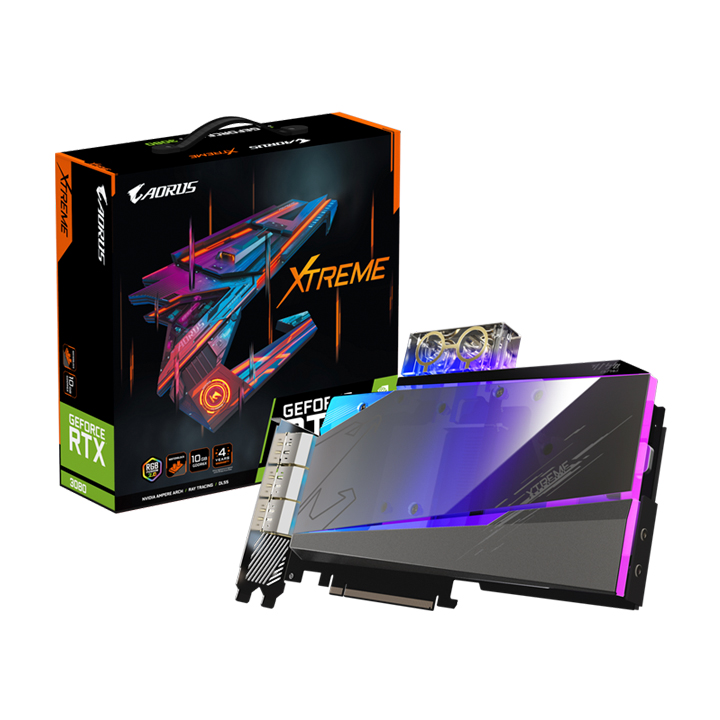 Card màn hình Gigabyte AORUS GeForce RTX™ 3080 XTREME WATERFORCE WB 10G GV-N3080AORUSX WB-10GD