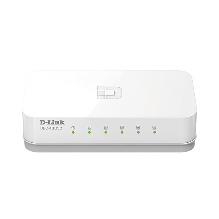 Unmanaged Switch Desktop 5-Port 10/100 Mbps D-Link DES-1005C