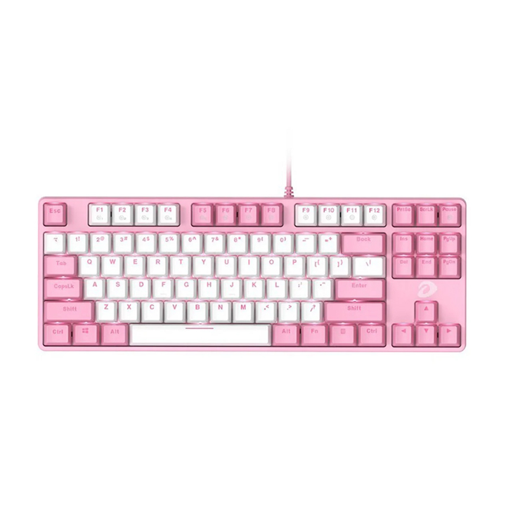 Bàn phím cơ Dareu EK87 Pink White (Pink Led) (Blue/ Brown/ Red SW)