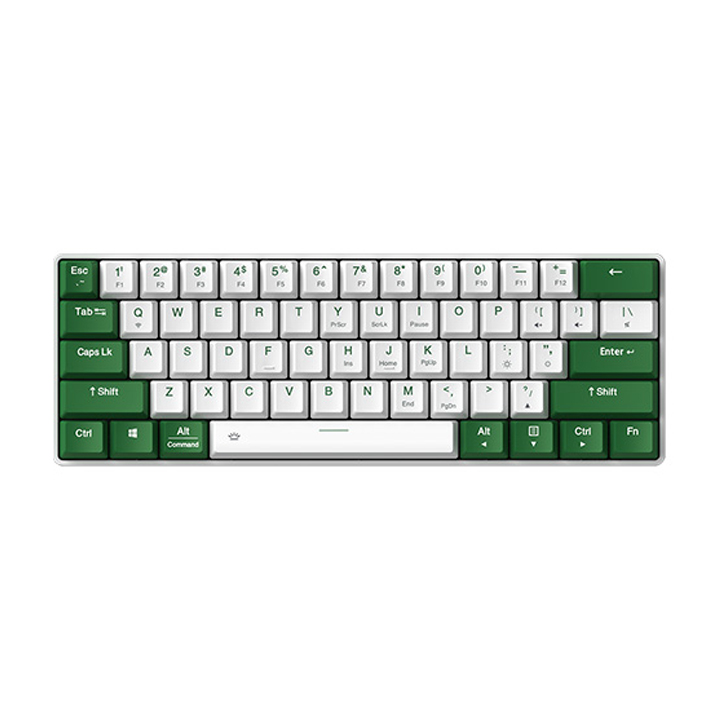 Bàn phím cơ Dareu EK861 Green White Bluetooth D-KAILH Switch Blue/Red/Brown