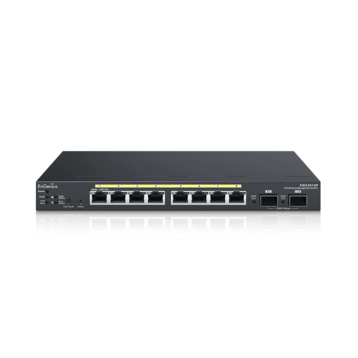 Managed Gigabit Switch ENGENIUS 8 Port POE EWS2910P