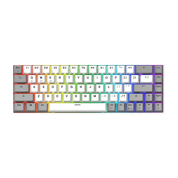 Bàn phím cơ FL-Esports F12 RGB White and Grey