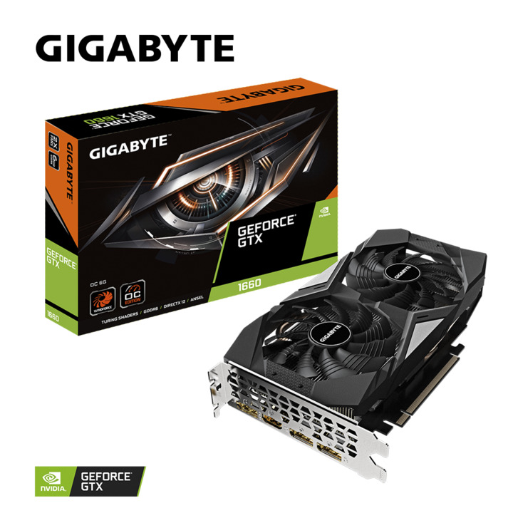 Card màn hình Gigabyte GeForce® GTX 1660 OC 6G GV-N1660OC-6GD