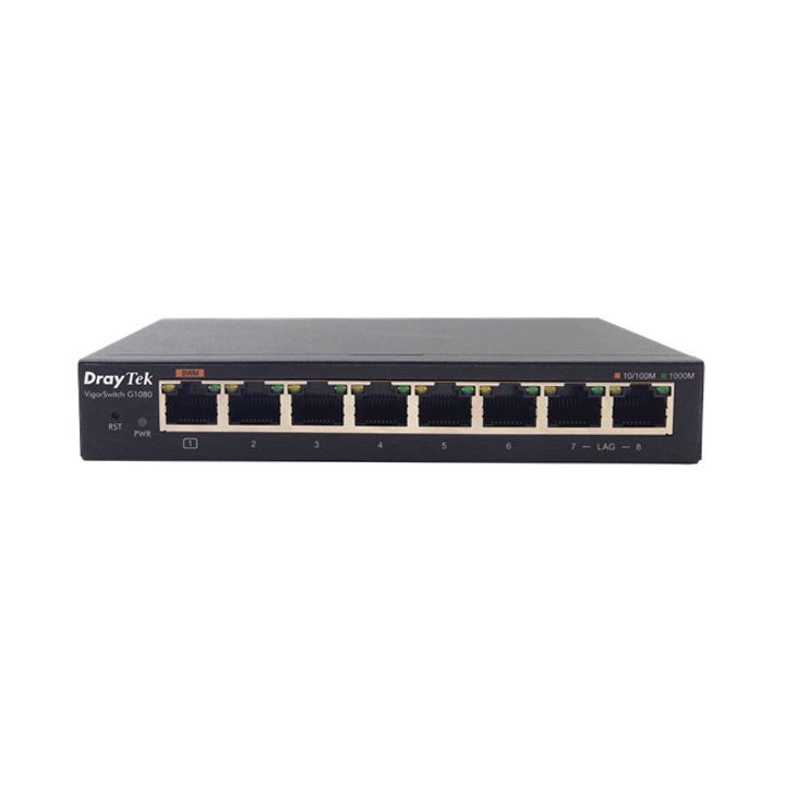 Smart Managed Switch 8 Port Gigabit DrayTek VigorSwitch G1080