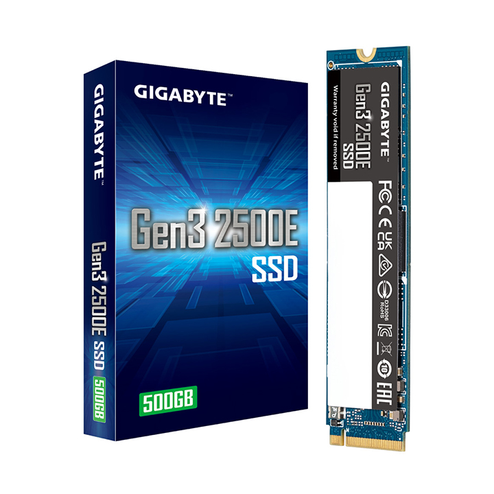 Ổ cứng SSD Gigabyte 2500E 500GB M2 2280 PCIe NVMe Gen3 x4 G325E500G