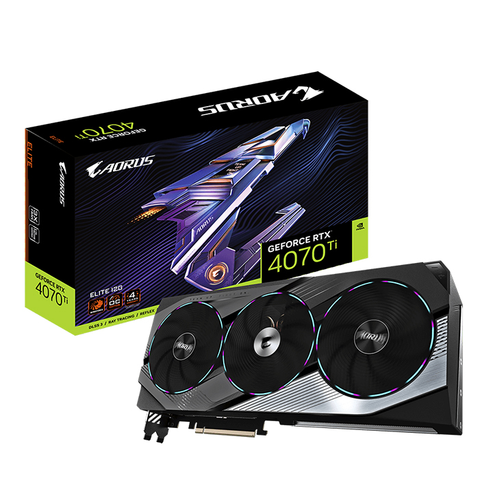 Card màn hình Gigabyte AORUS GeForce RTX™ 4070 Ti ELITE 12G