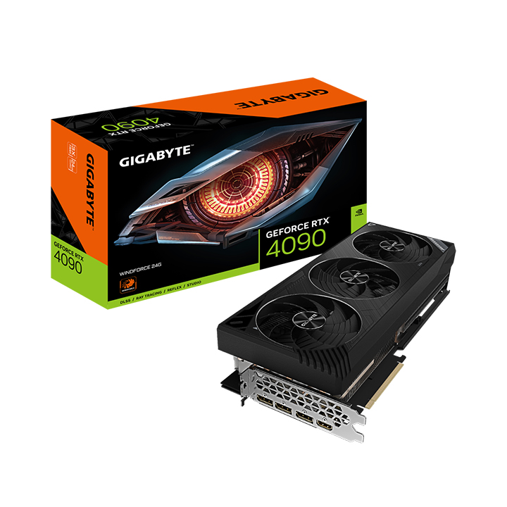 Card màn hình Gigabyte GeForce RTX® 4090 WINDFORCE 24G GV-N4090WF3-24GD