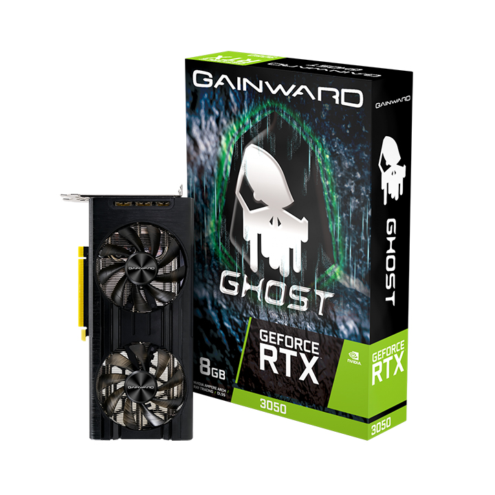 Card màn hình Gainward RTX 3050 GHOST 8GB GDDR6 128bit 3-DP HDMI (NE63050019P1-190AB)