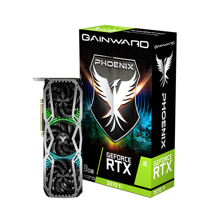 Card màn hình Gainward RTX 3070Ti PHOENIX 8GB GDDR6X 256bit 3-DP HDMI (NED307T019P2-1046X)