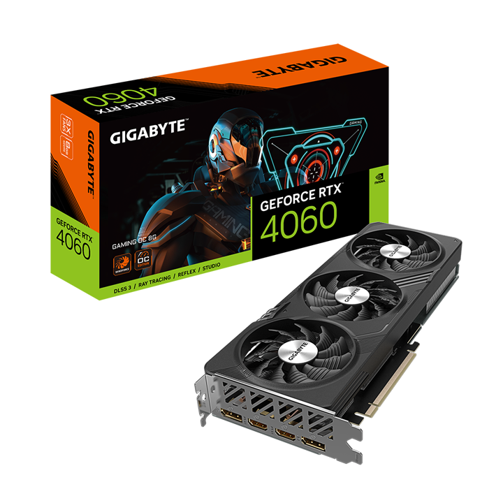 Card màn hình Gigabyte GeForce RTX­­ 4060 Gaming OC 8G