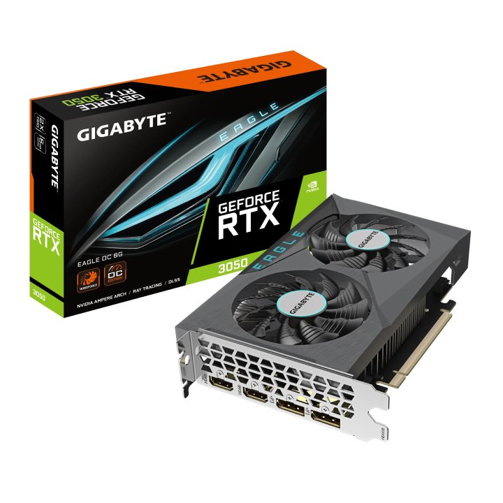 Card màn hình GIGABYTE GeForce RTX™ 3050 EAGLE OC 6G (N3050EAGLE OC-6GD)