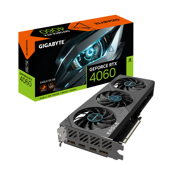 Card màn hình Gigabyte GeForce RTX­­ 4060 EAGLE OC 8G