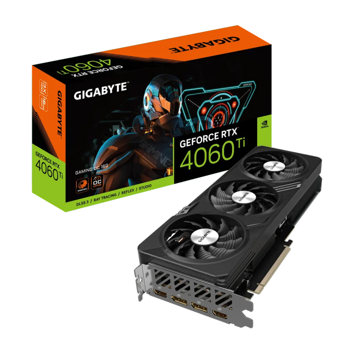 Card màn hình GIGABYTE GeForce RTX™ 4060 Ti GAMING OC 16G (N406TGAMING OC-16GD)