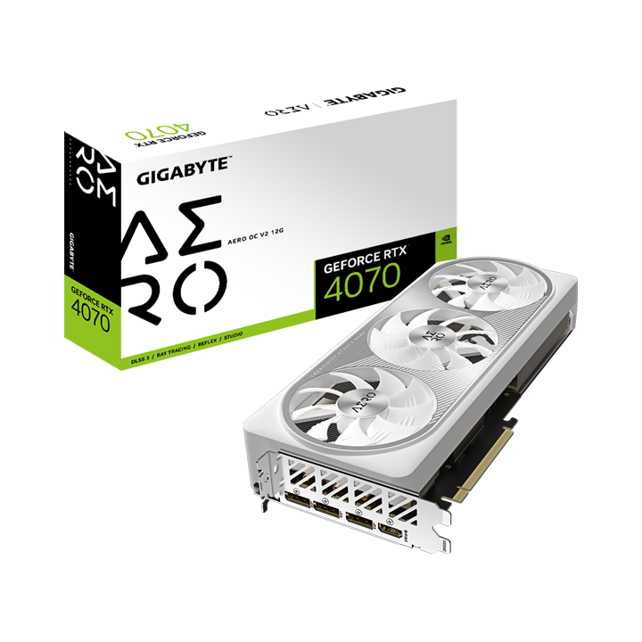 Card màn hình Gigabyte GeForce RTX­­ 4070 AERO OC V2 12G