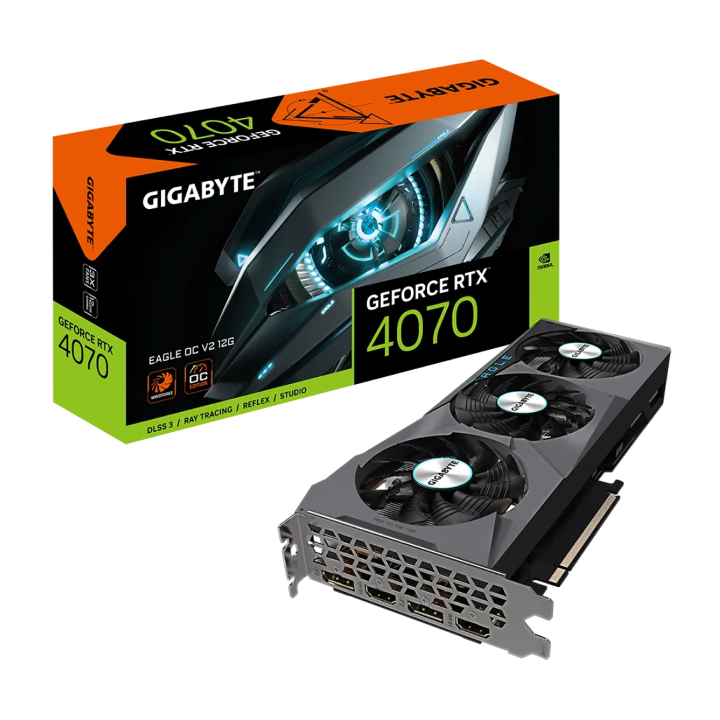 Card màn hình GIGABYTE GeForce RTX™ 4070 EAGLE OC V2 12G (N4070EAGLE OCV2-12GD)