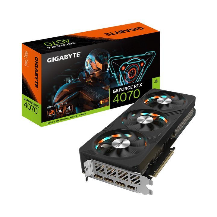 Card màn hình Gigabyte GeForce RTX­­ 4070 GAMING OC V2 12G