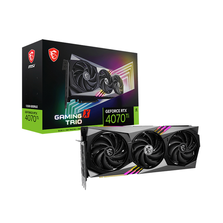 Card màn hình MSI GeForce RTX™ 4070 Ti GAMING X TRIO 12G