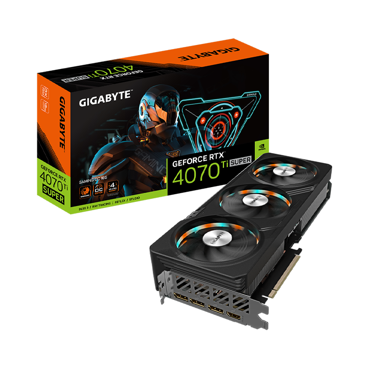 Card màn hình Gigabyte GeForce RTX­­ 4070 Ti SUPER GAMING OC 16G