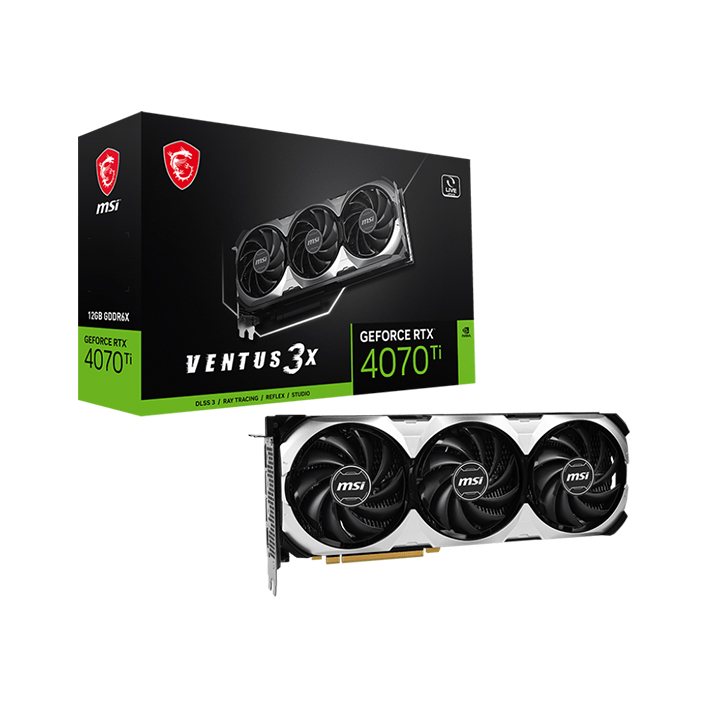 Card màn hình MSI GeForce RTX™ 4070 Ti VENTUS 3X 12G