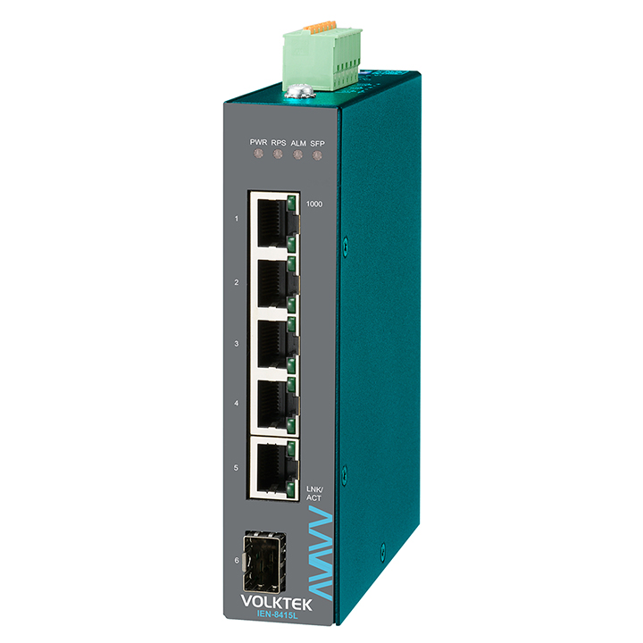 Bộ chuyển mạch công nghiệp VOLKTEK IEN-8415L 5-Port